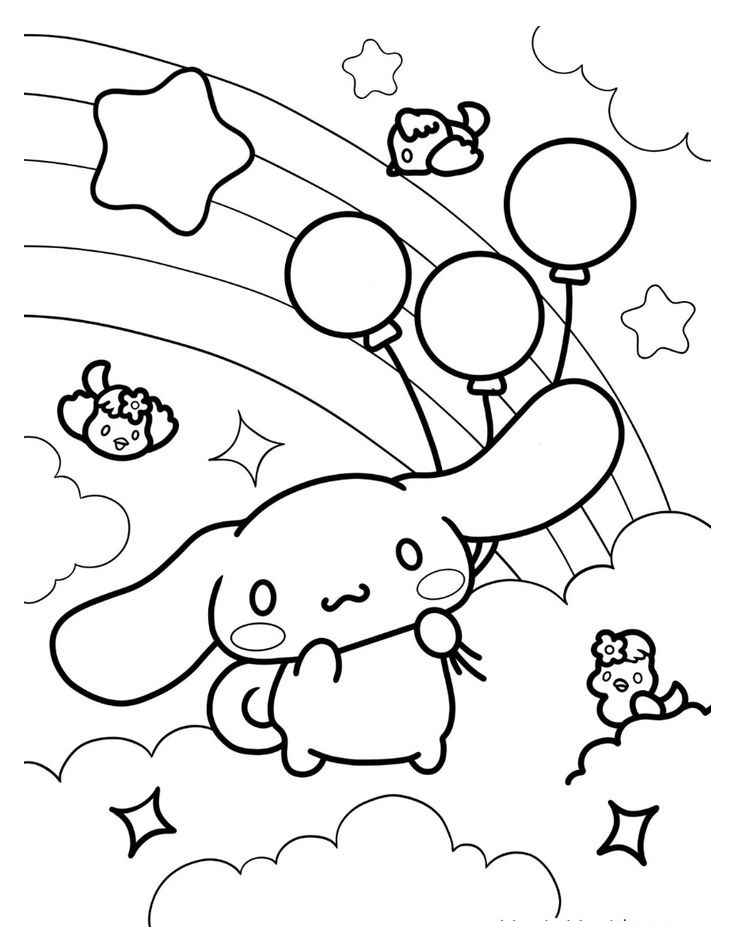 Desenho de Cinnamoroll Desenho Colorir Imprimir 14