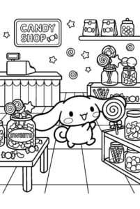 Desenho de Cinnamoroll Desenho Colorir Imprimir 15