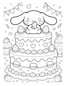 Desenho de Cinnamoroll Desenho Colorir Imprimir 18