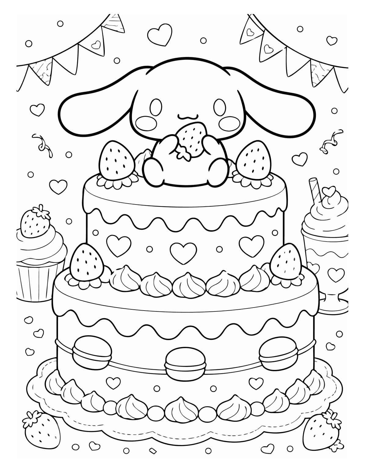 Desenho de Cinnamoroll Desenho Colorir Imprimir 18