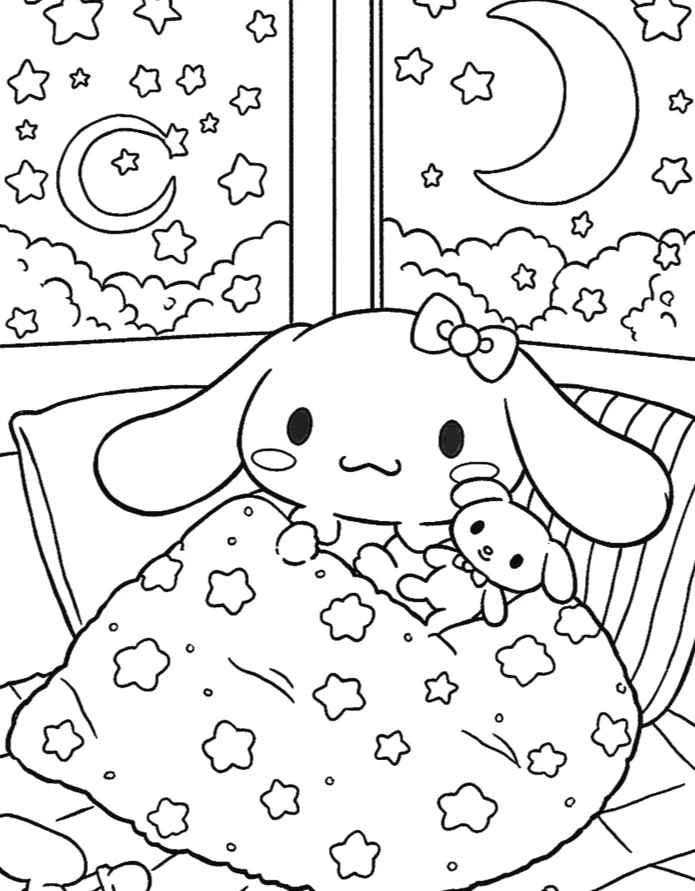 Desenho de Cinnamoroll Desenho Colorir Imprimir 19