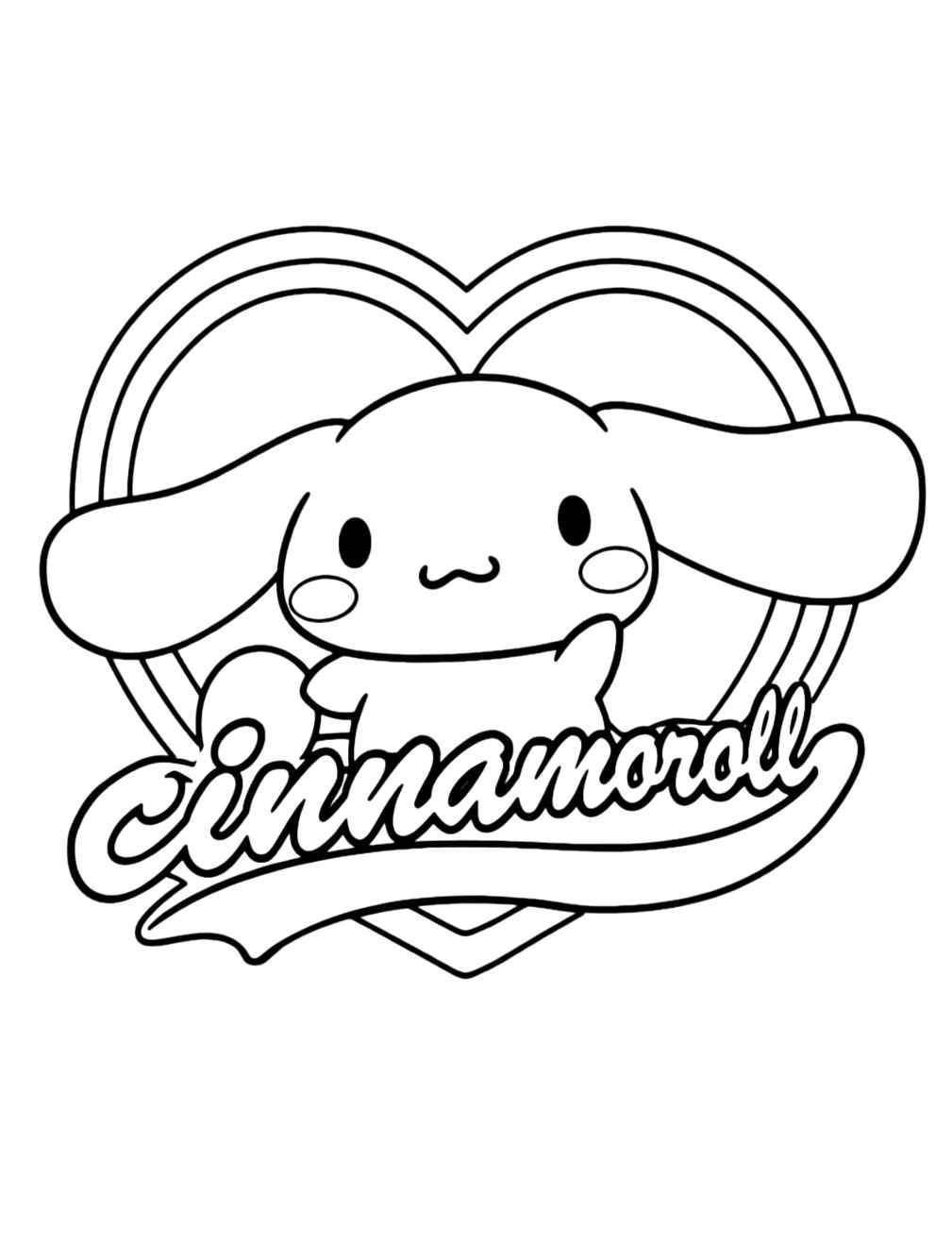 Desenho de Cinnamoroll Desenho Colorir Imprimir 20