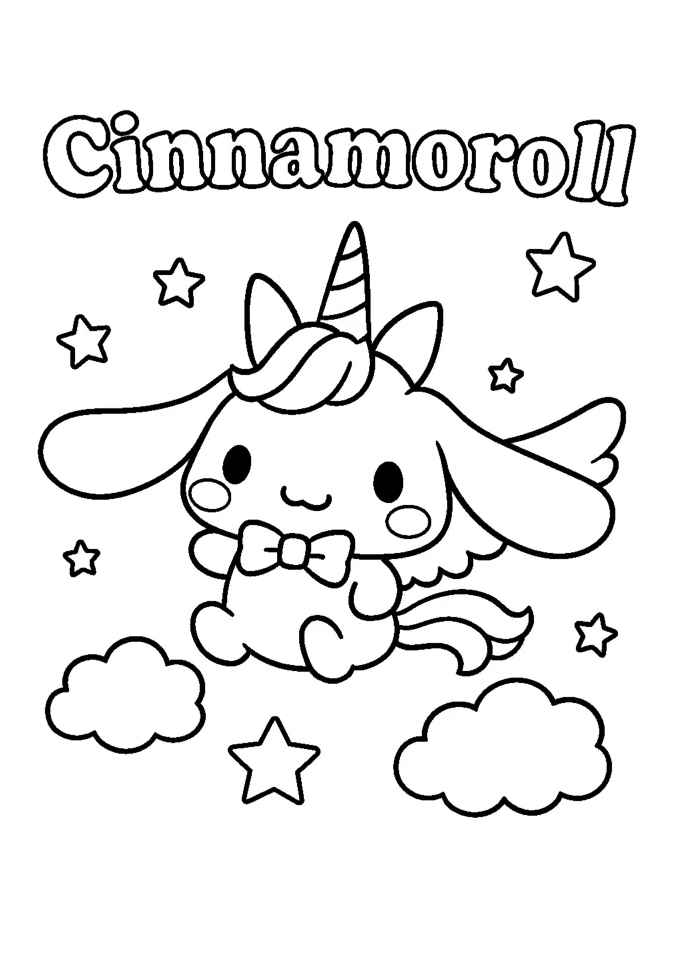 Desenho de Cinnamoroll Desenho Colorir Imprimir 21