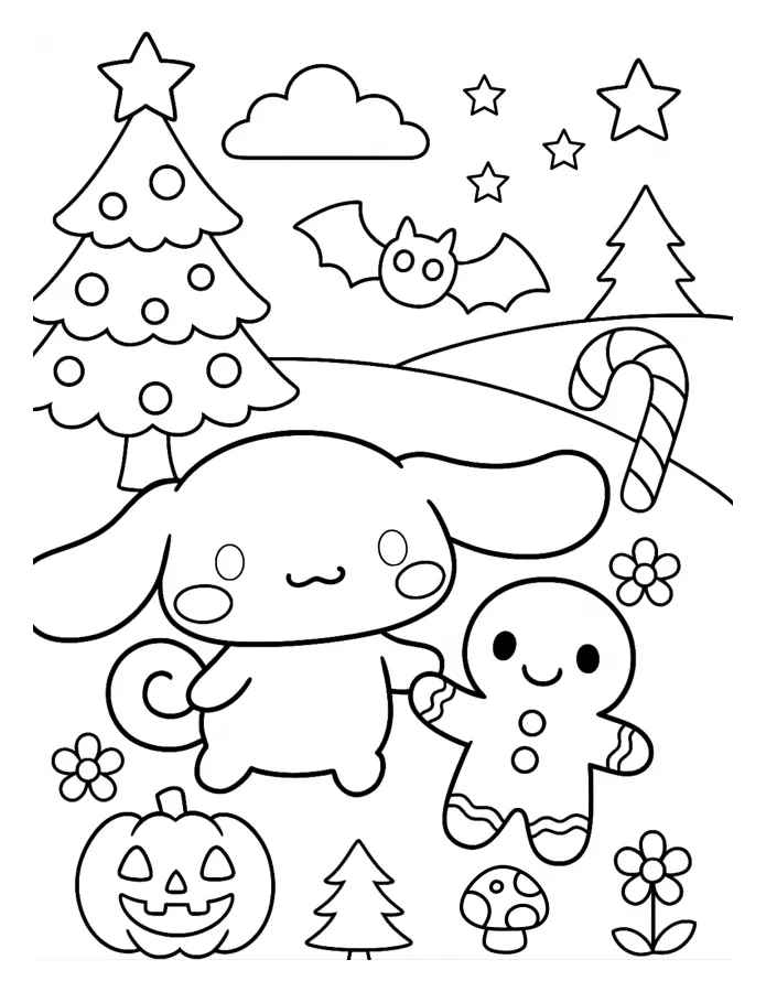 Desenho de Cinnamoroll Desenho Colorir Imprimir 22