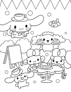 Desenho de Cinnamoroll Desenho Colorir Imprimir 24