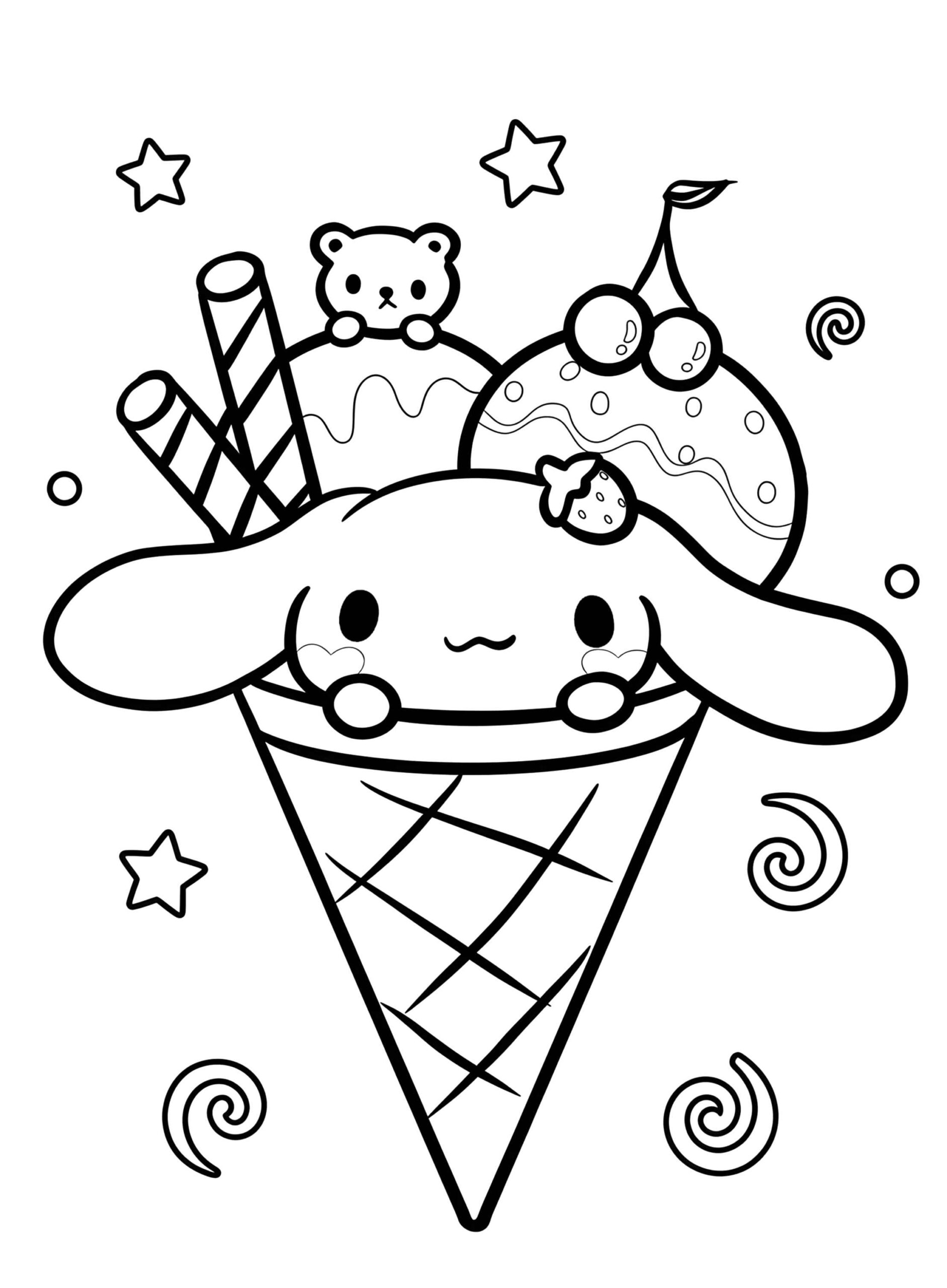 Desenho de Cinnamoroll Desenho Colorir Imprimir 25