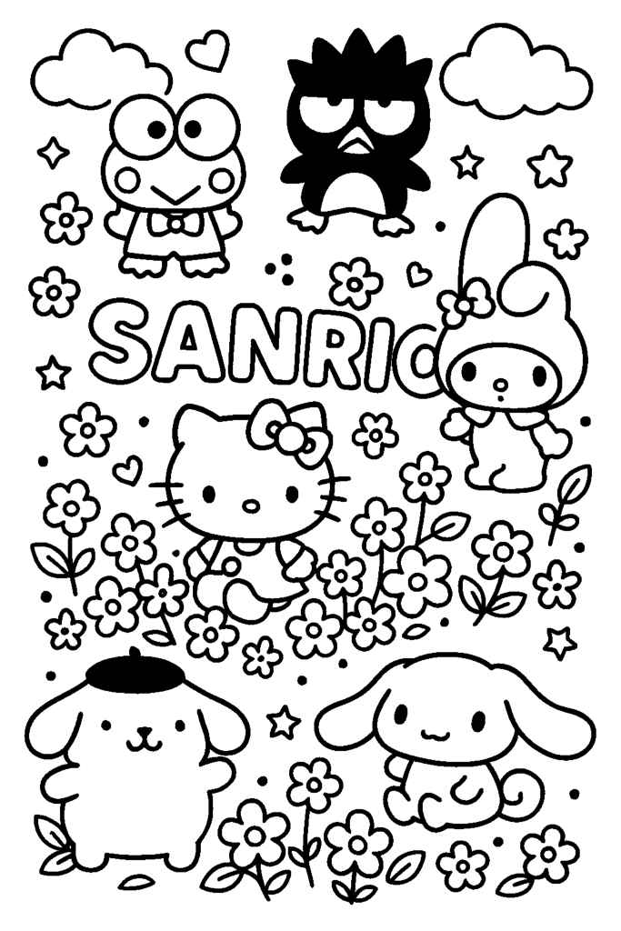 Desenho de Cinnamoroll Desenho Colorir Imprimir 27