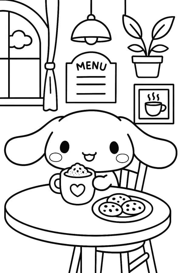 Desenho de Cinnamoroll Desenho Colorir Imprimir 34