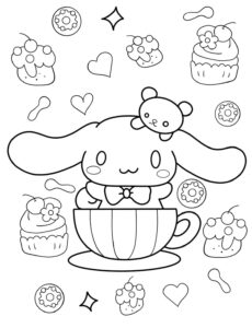 Desenho de Cinnamoroll Desenho Colorir Imprimir 37