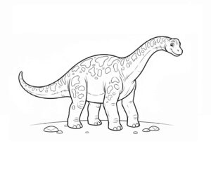 Desenho de Dinossauro Braquiossauro Desenho Colorir Imprimir 19