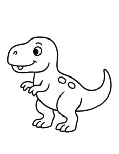 Desenho de Dinossauro Desenho Colorir Imprimir 02