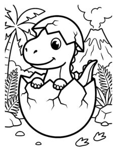 Desenho de Dinossauro Desenho Colorir Imprimir 11