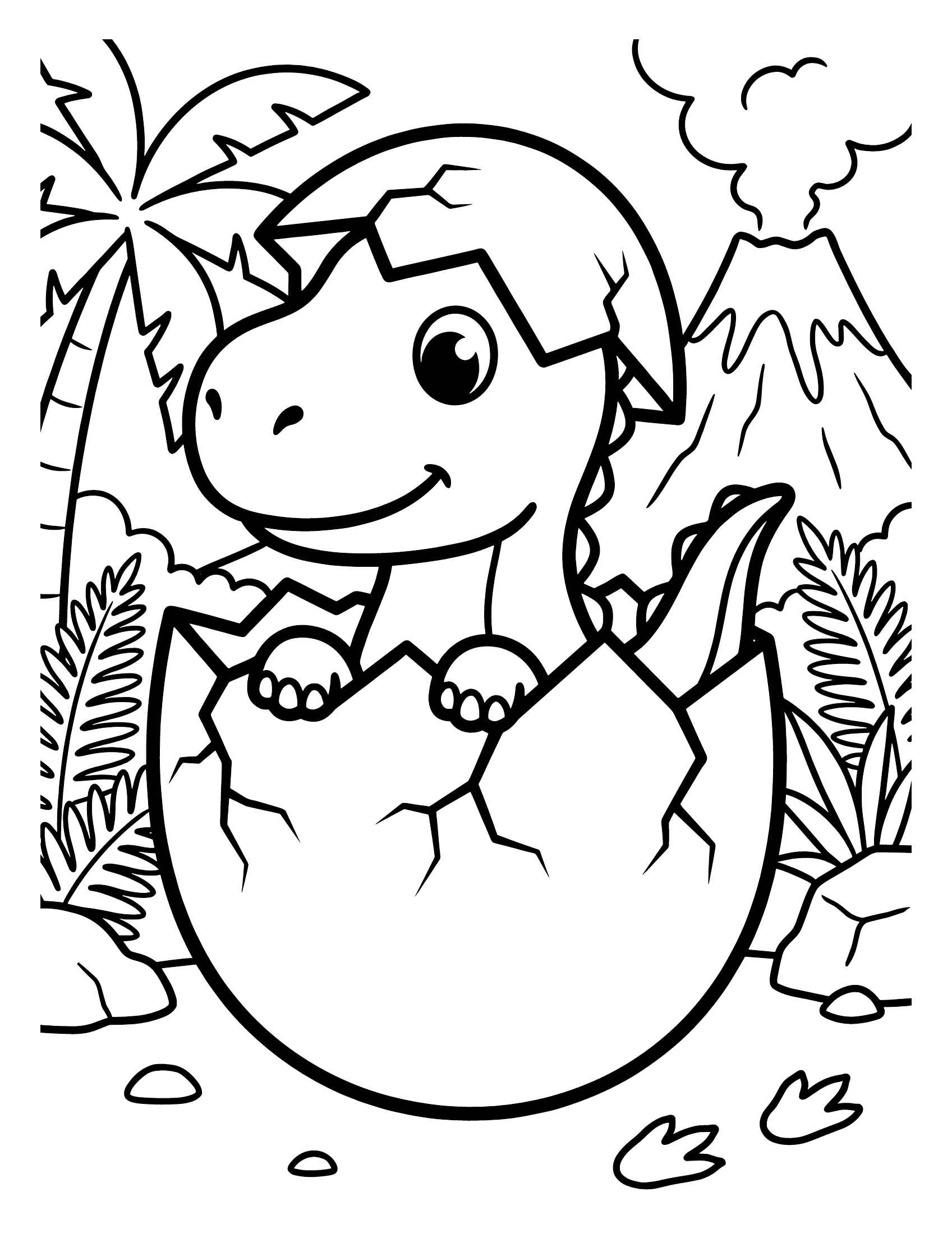 Desenho de Dinossauro Desenho Colorir Imprimir 11