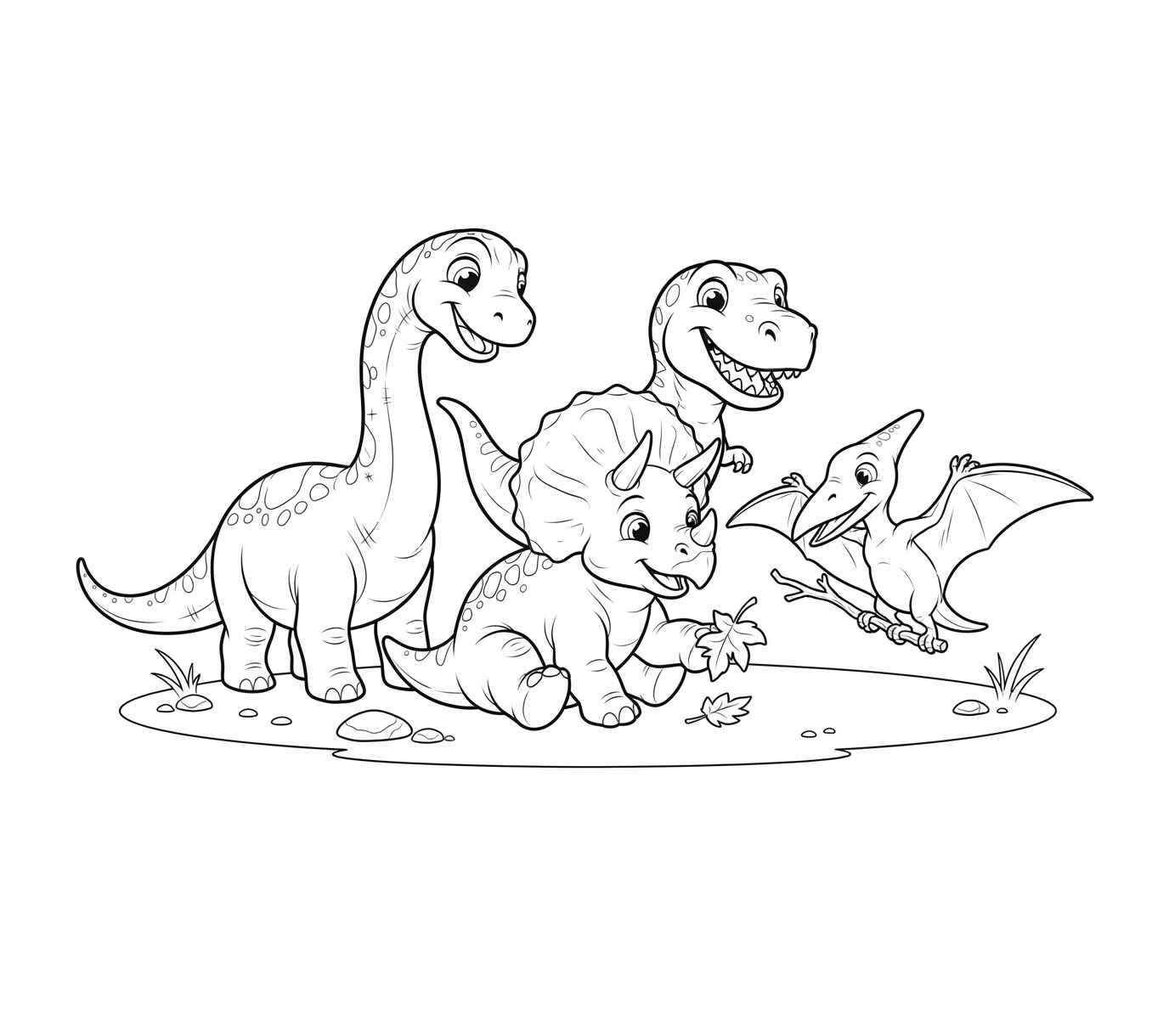 Desenho de Dinossauro Desenho Colorir Imprimir 22
