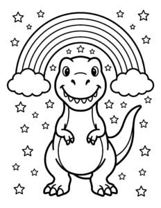 Desenho de Dinossauro Desenho Colorir Imprimir 27
