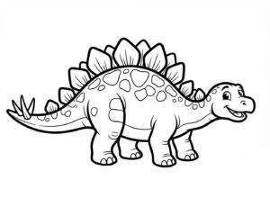 Desenho de Dinossauro Estegossauro Desenho Colorir Imprimir 25