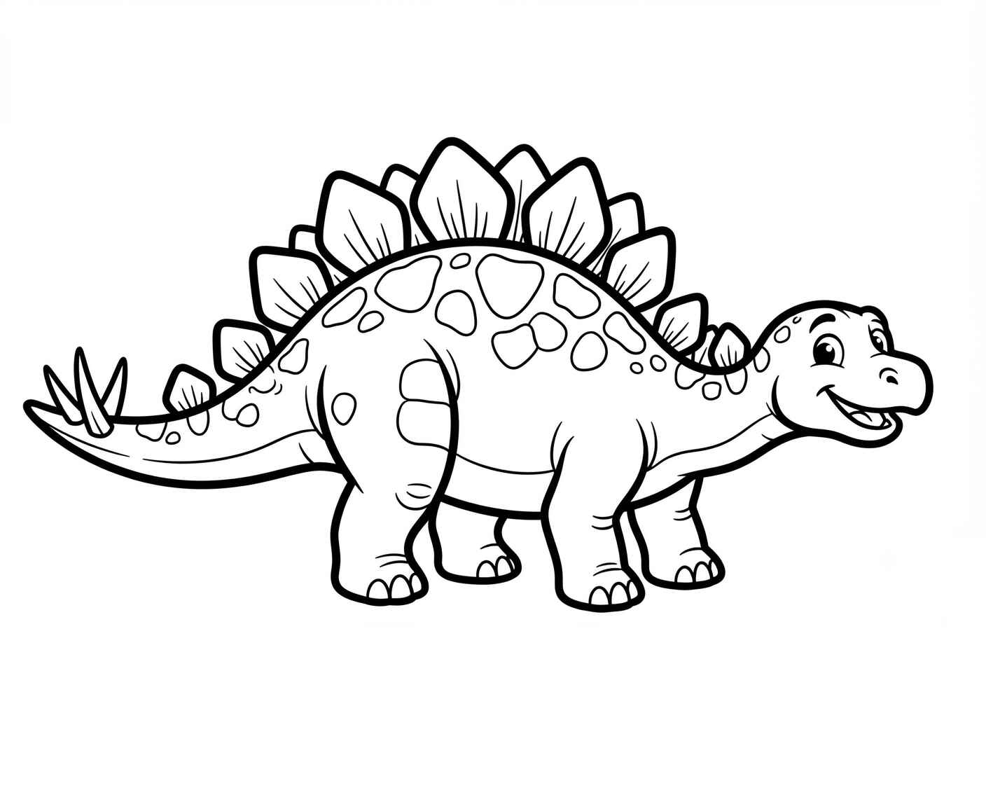 Desenho de Dinossauro Estegossauro Desenho Colorir Imprimir 25