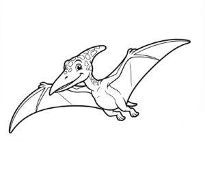 Desenho de Dinossauro Pterodactilo Desenho Colorir Imprimir 26