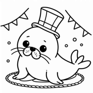Desenho de Foca Desenho Colorir Imprimir 03