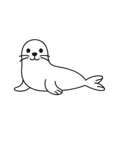 Desenho de Foca Desenho Colorir Imprimir 09