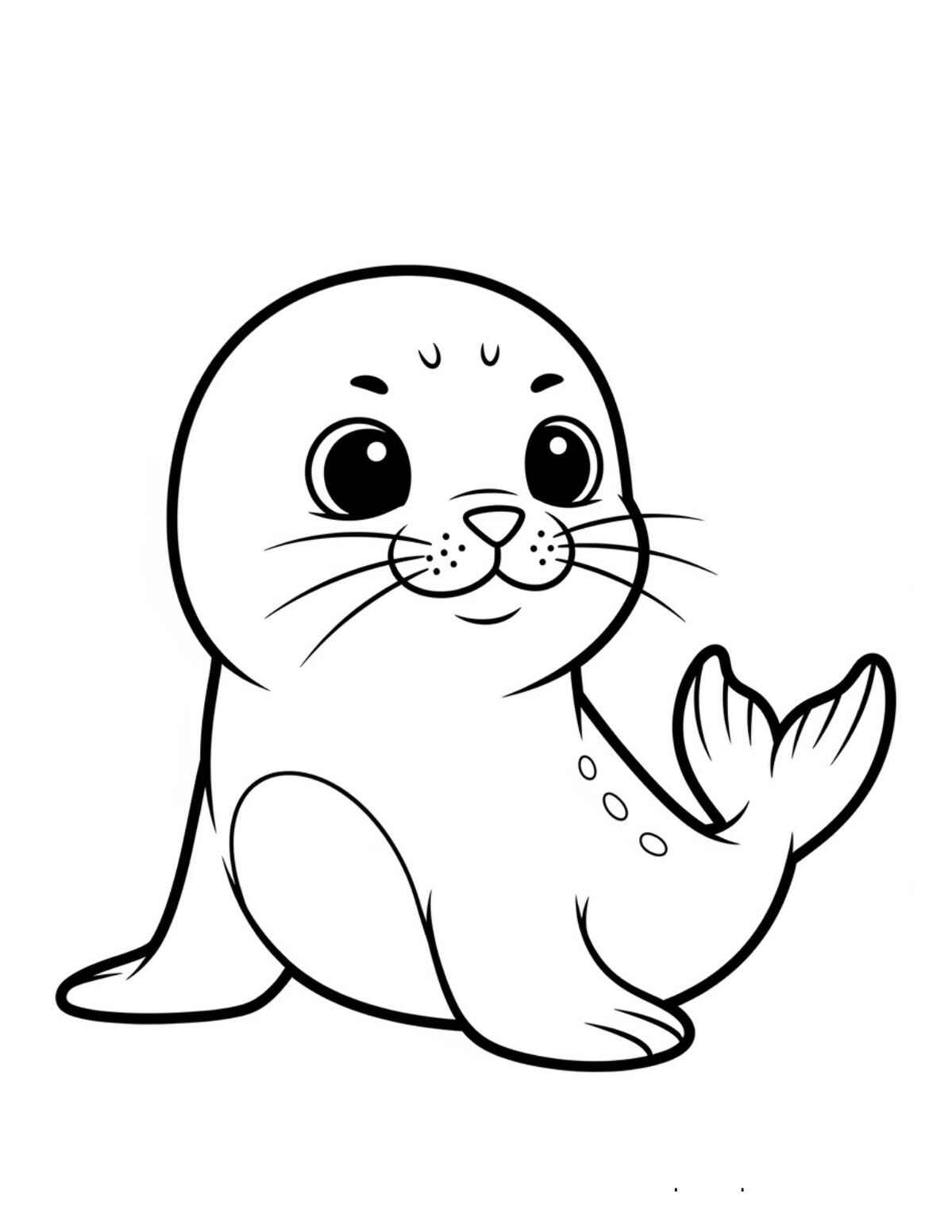 Desenho de Foca Desenho Colorir Imprimir 10