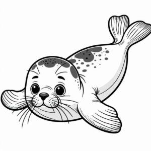 Desenho de Foca Desenho Colorir Imprimir 14