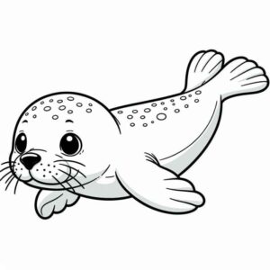 Desenho de Foca Desenho Colorir Imprimir 15