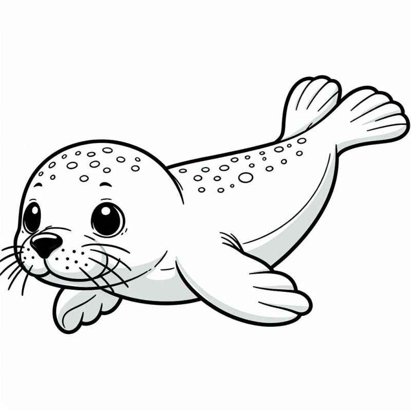 Desenho de Foca Desenho Colorir Imprimir 15