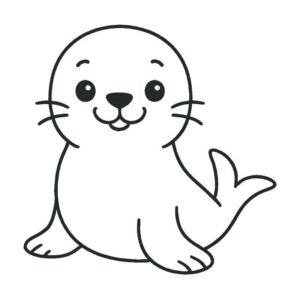 Desenho de Foca Desenho Colorir Imprimir 16