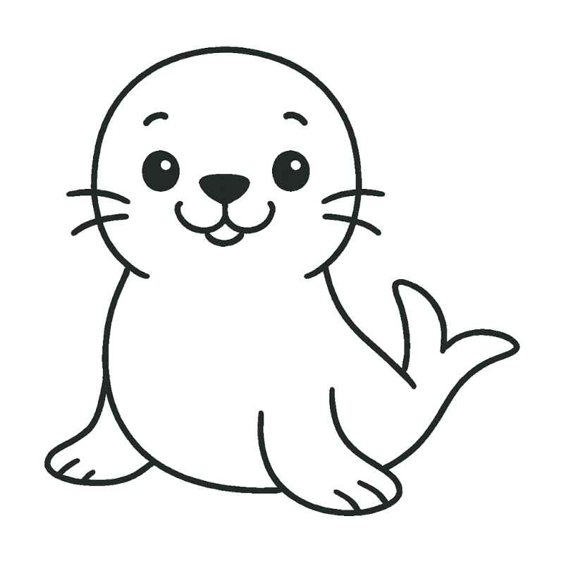 Desenho de Foca Desenho Colorir Imprimir 16