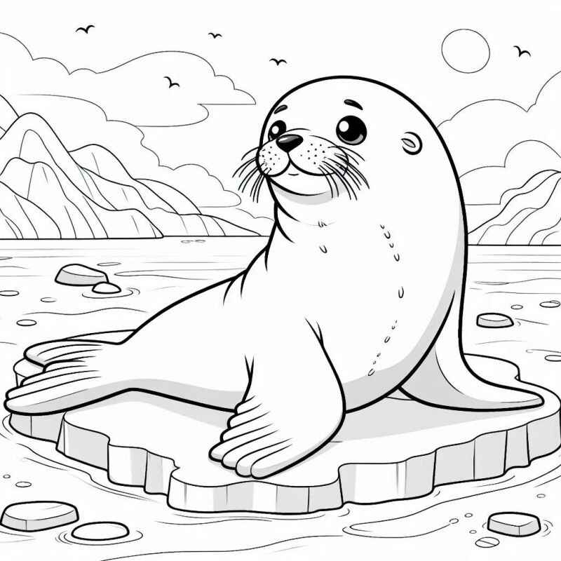 Desenho de Foca Desenho Colorir Imprimir 18