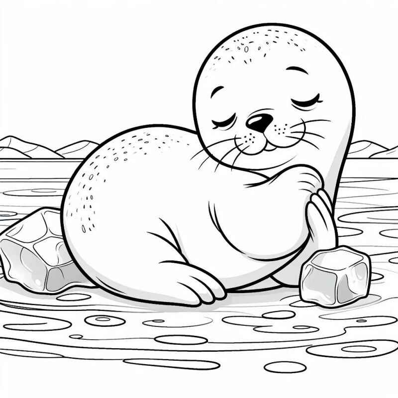 Desenho de Foca Desenho Colorir Imprimir 19