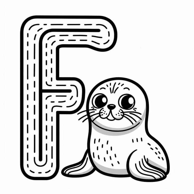 Desenho de Foca Desenho Colorir Imprimir 20