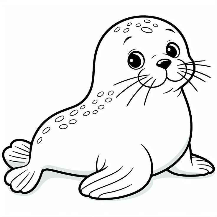 Desenho de Foca Desenho Colorir Imprimir 24