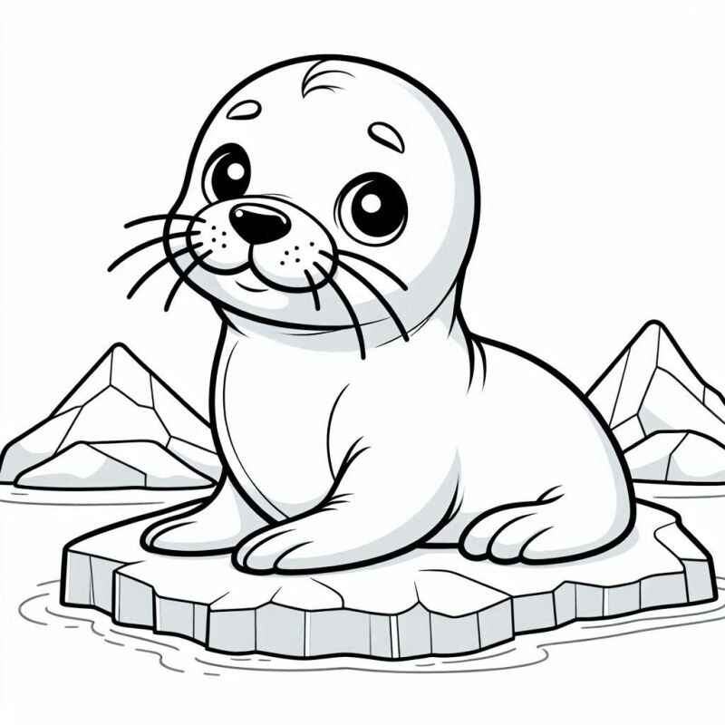 Desenho de Foca Desenho Colorir Imprimir 26
