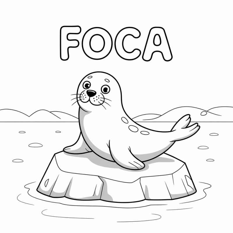 Desenho de Foca Desenho Colorir Imprimir 27
