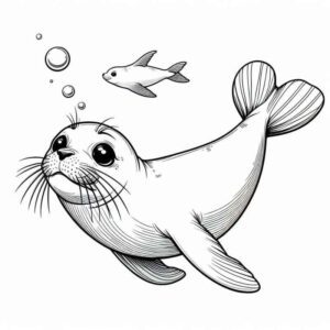 Desenho de Foca Desenho Colorir Imprimir 28