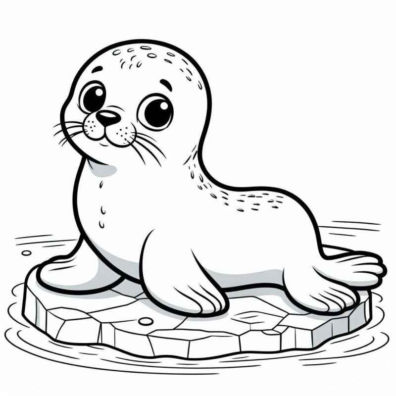Desenho de Foca Desenho Colorir Imprimir 29