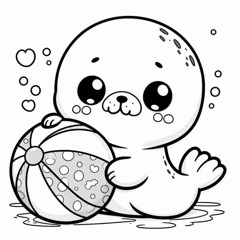 Desenho de Foca Desenho Colorir Imprimir 30