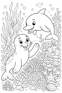 Desenho de Foca Desenho Colorir Imprimir 33