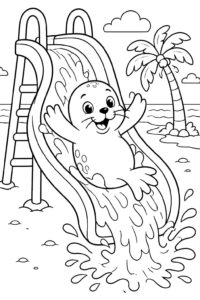 Desenho de Foca Desenho Colorir Imprimir 36
