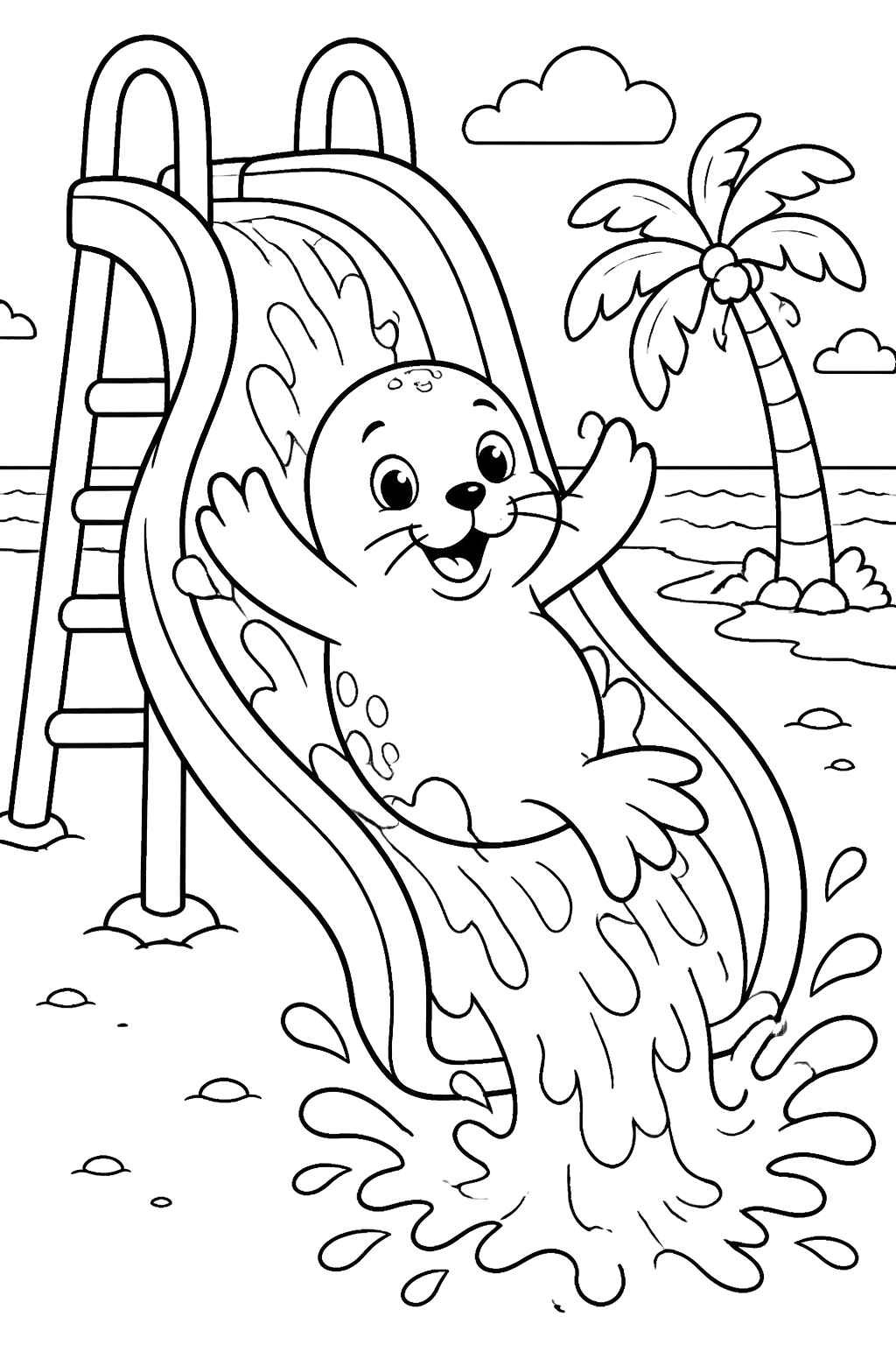 Desenho de Foca Desenho Colorir Imprimir 36