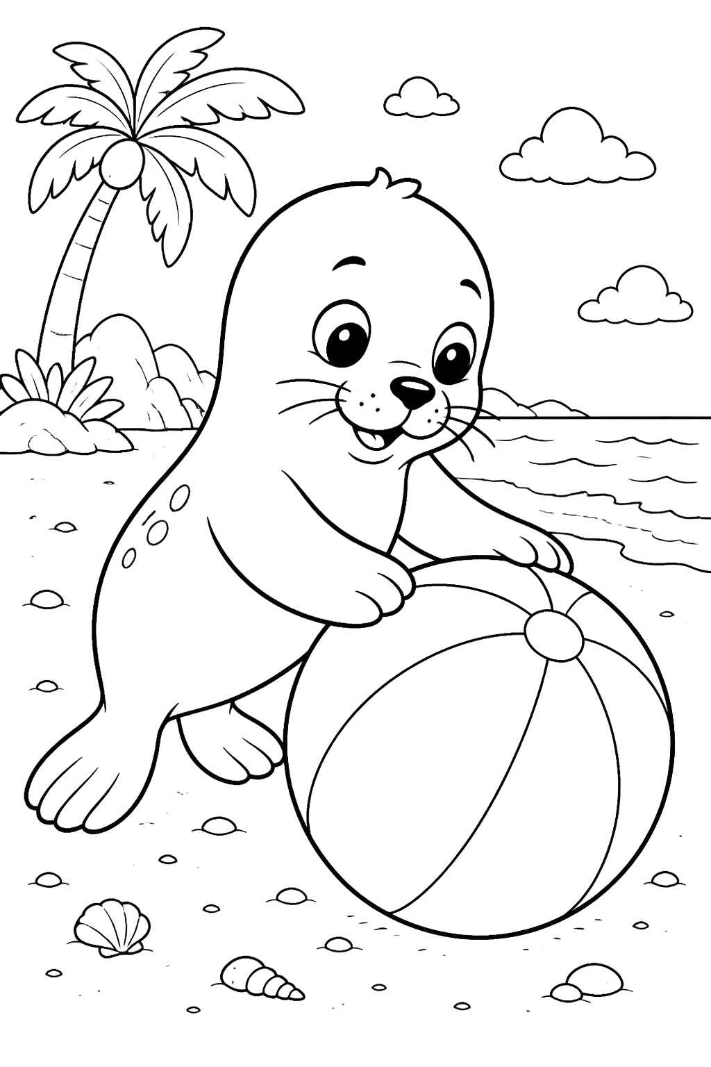 Desenho de Foca Desenho Colorir Imprimir 38
