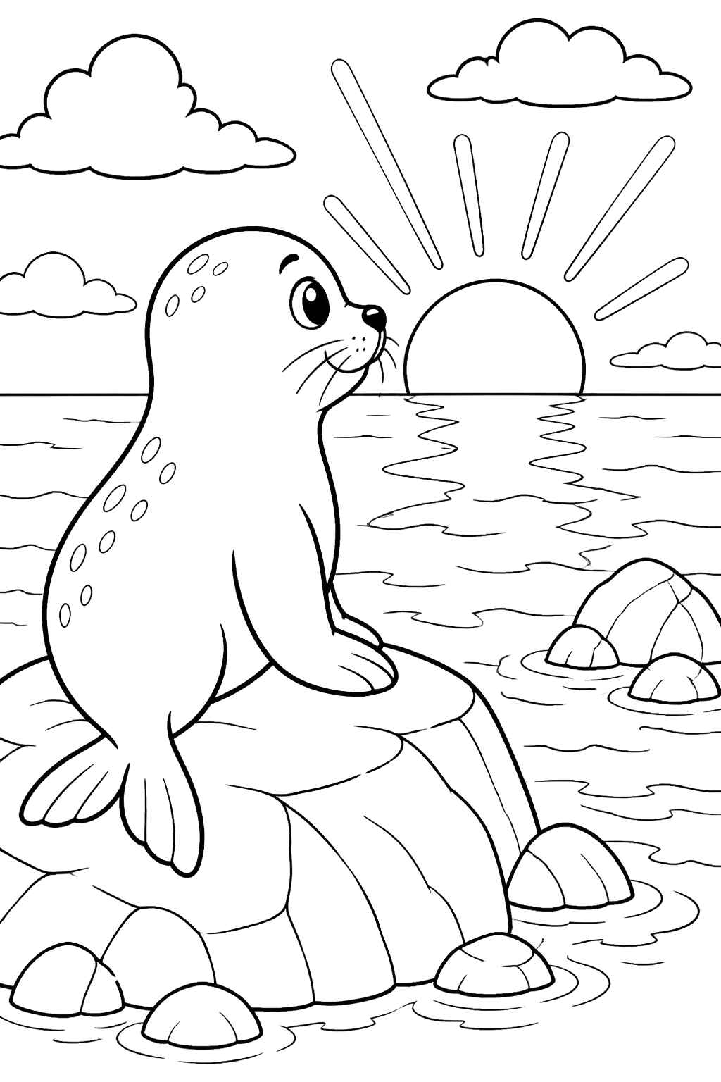 Desenho de Foca Desenho Colorir Imprimir 40