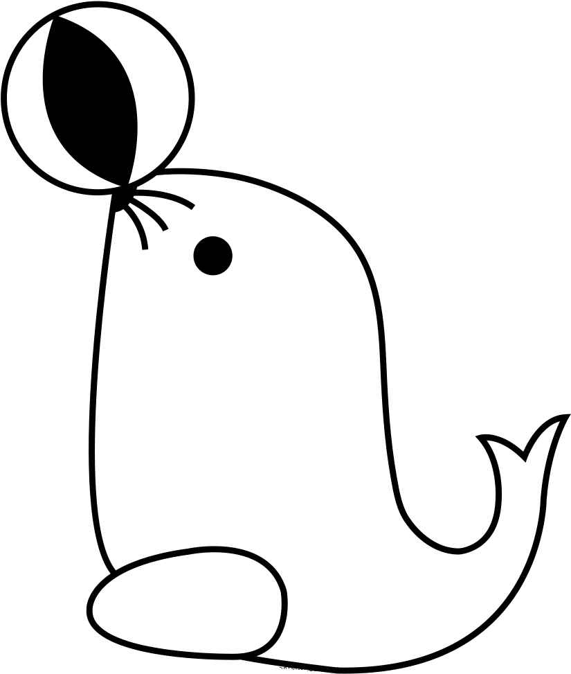 Desenho de Foca Desenho Colorir Imprimir 41