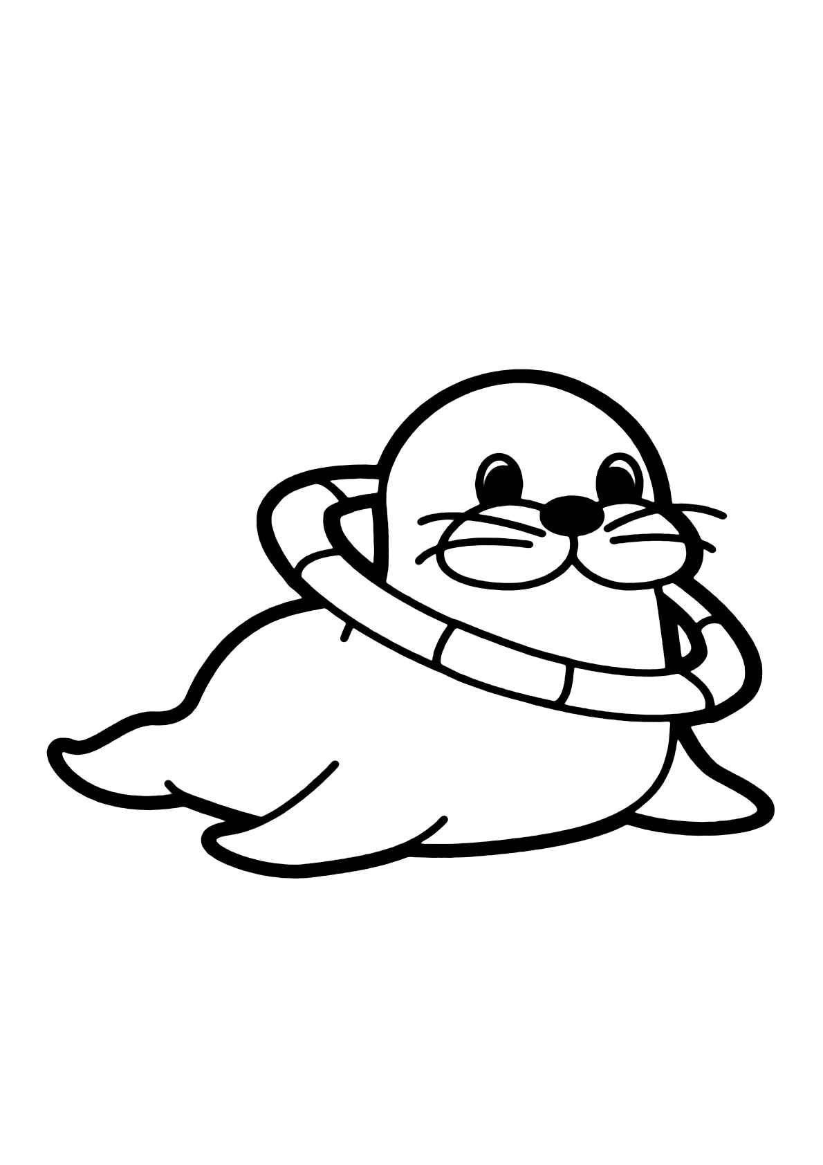 Desenho de Foca Desenho Colorir Imprimir 42