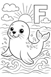 Desenho de Foca Desenho Colorir Imprimir 45