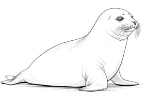 Desenho de Foca Desenho Colorir Imprimir 46