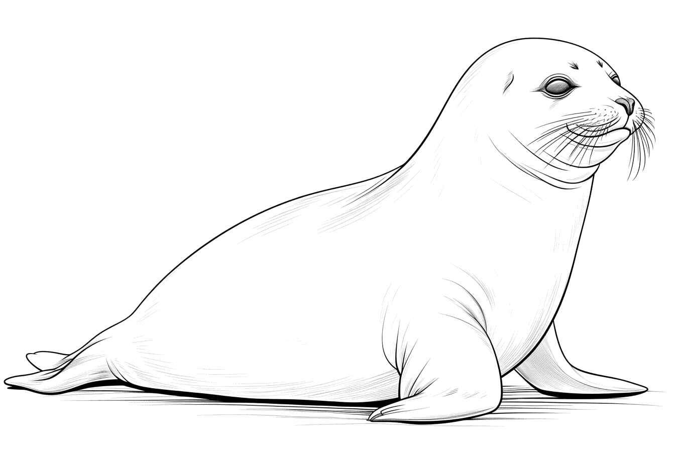 Desenho de Foca Desenho Colorir Imprimir 46