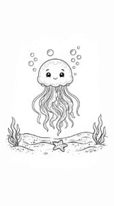 Desenho de Medusa Animais Marinhos Desenho Colorir Imprimir 21